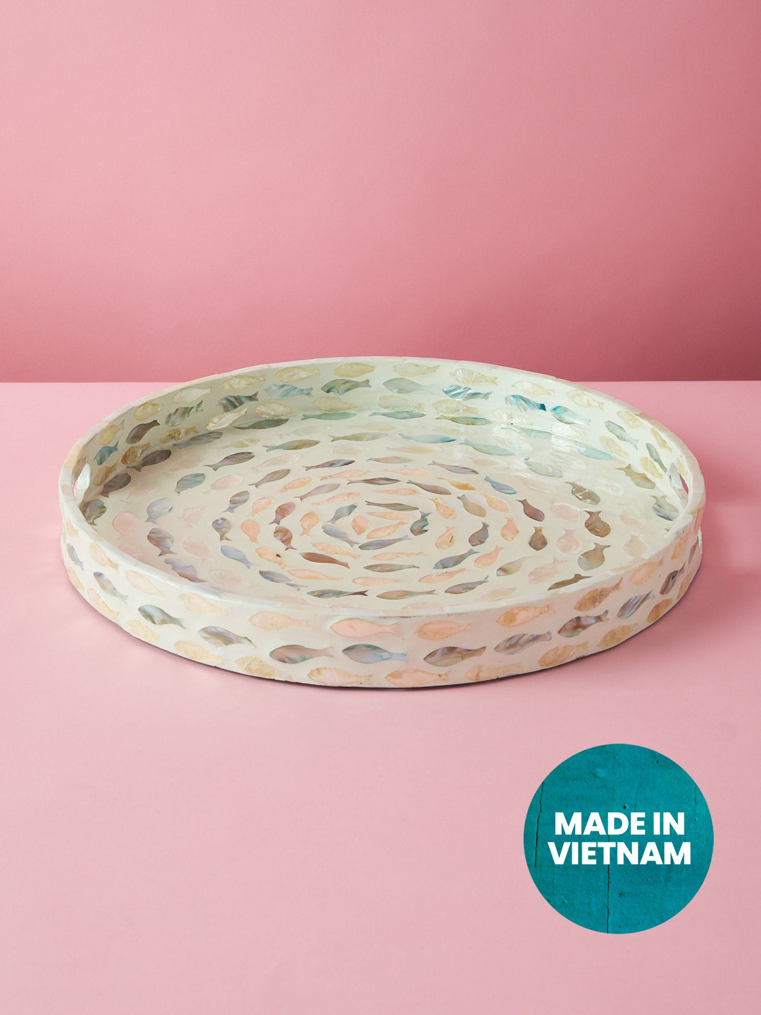 15in Mother Of Pearl Tray | HomeGoods