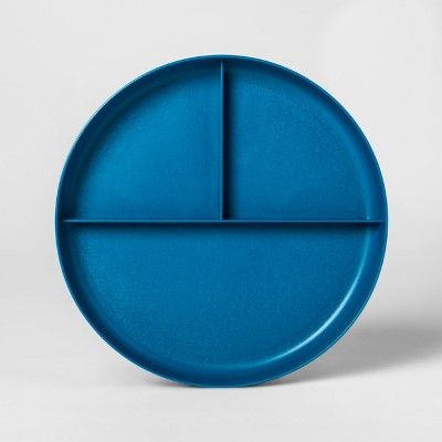 7.3" Plastic Divided Kids Plate - Pillowfort™ | Target