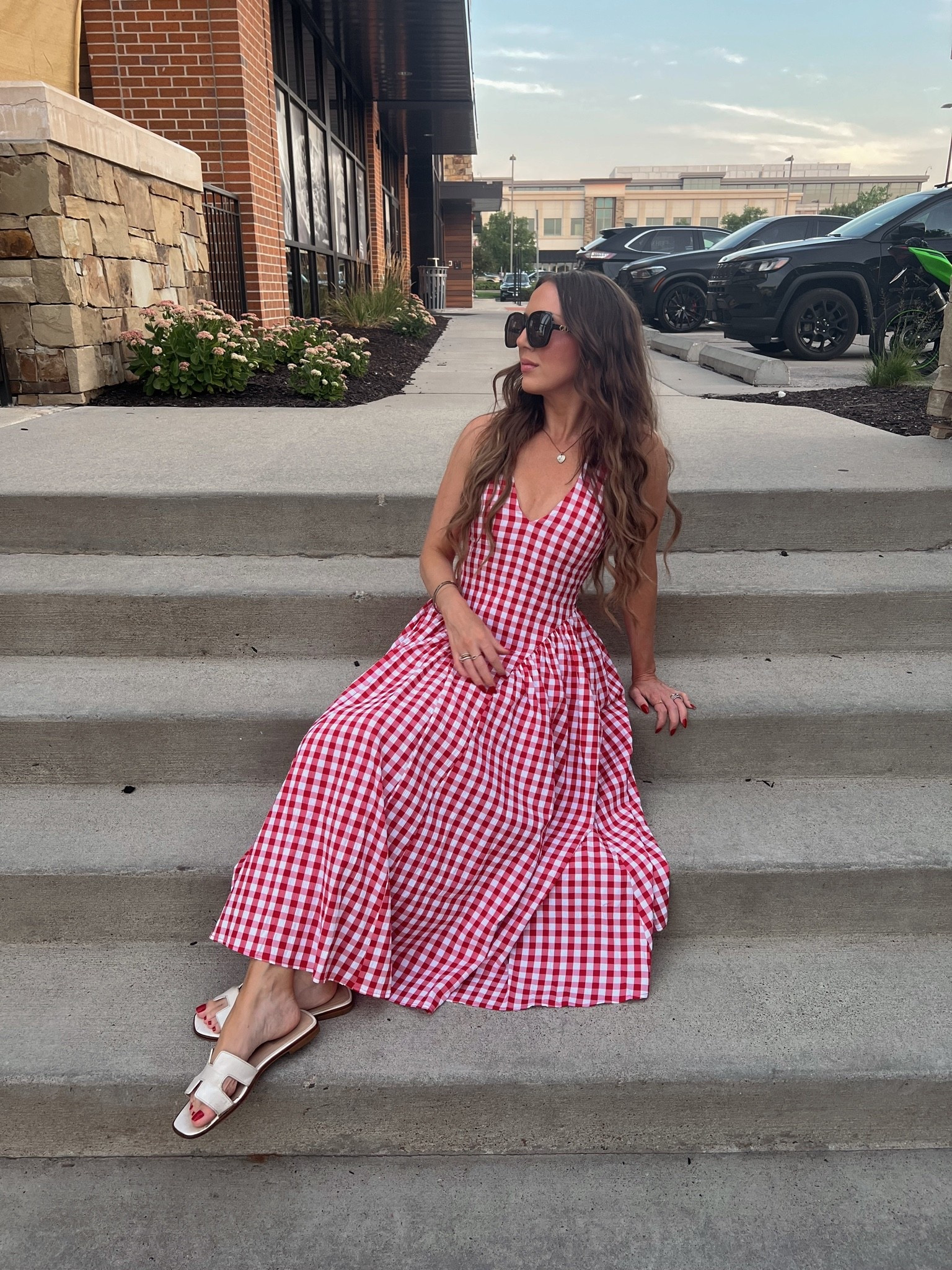 Obsessed with this gingham dress for end of summer!

Wearing XS

#LTKootd #LTKPetite #LTKOver40