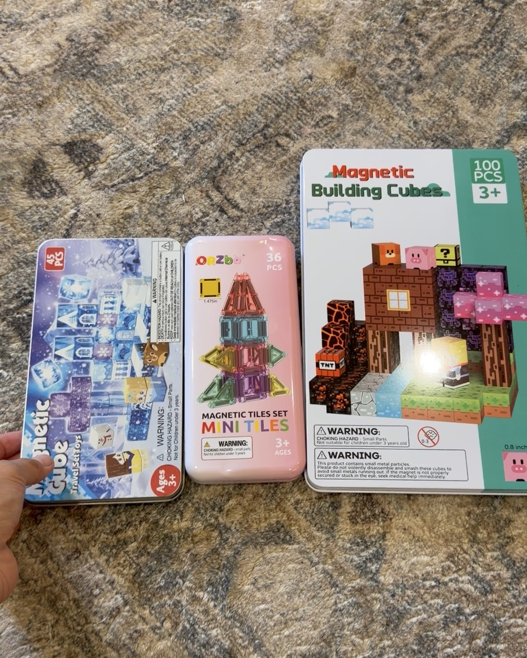 My kids are obsessed with these so bought travel mini sized magnetic cubes & tiles! PERFECT for on the go or traveling 💯! On sale

#LTKSaleAlert #LTKmomlife