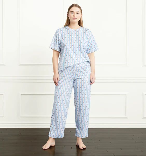 The Alice Sleep Pants - Floral Stripe | Hill House Home