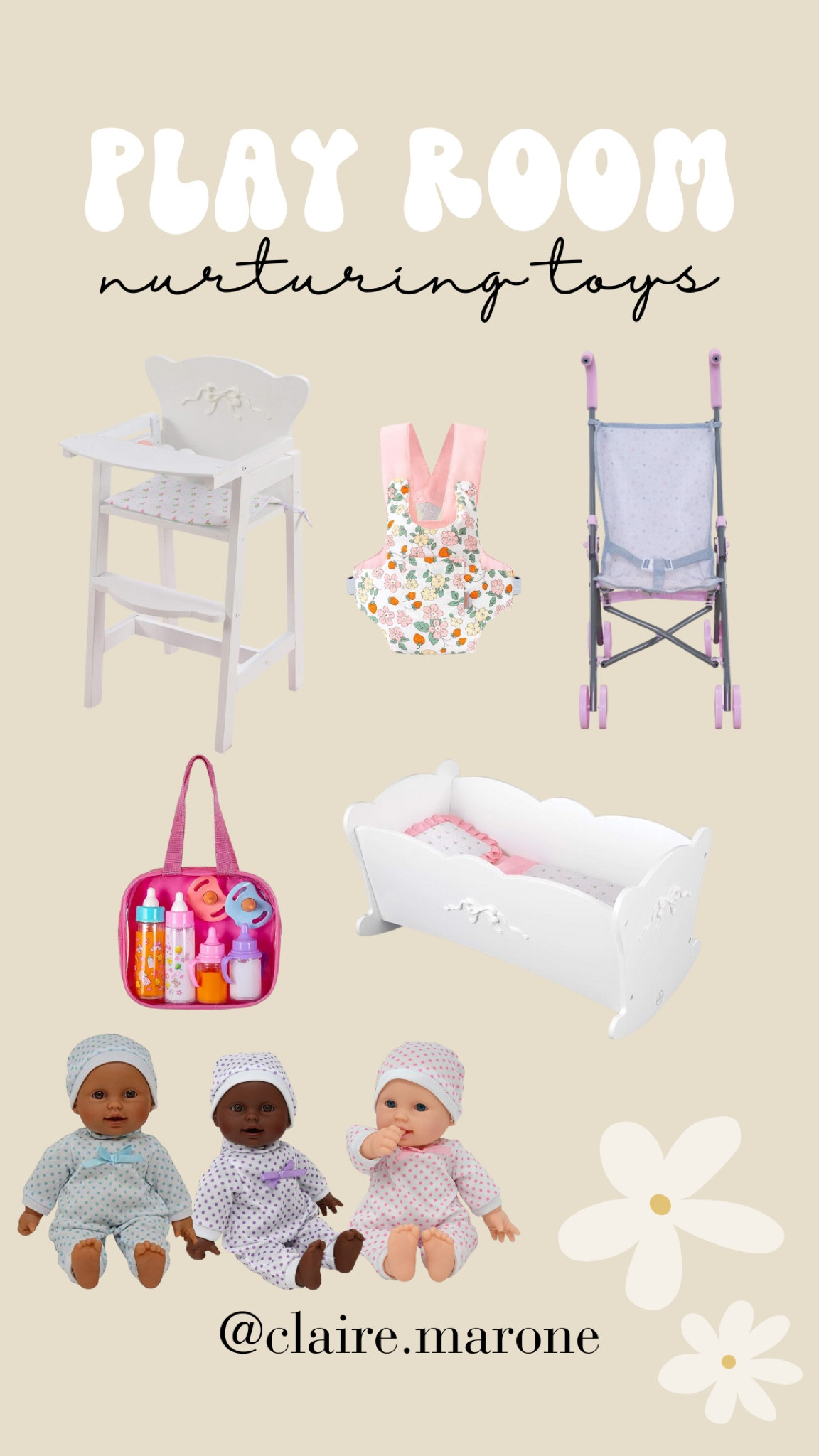 My 2 year old is in love with playing mama & baby and it is SO sweet. I love watching the way she nurtures her dolls. Such an encouraging little mirror  

#LTKKids #LTKGiftGuide #LTKBaby