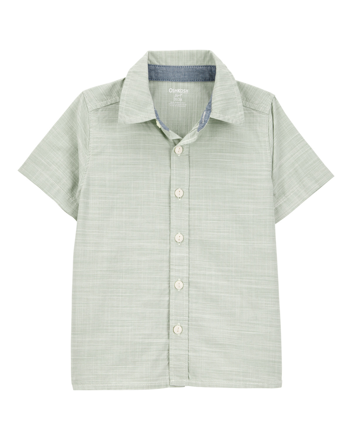 Toddler Button-Front Shirt - Green - OshKosh | Carter's | Carter's Inc