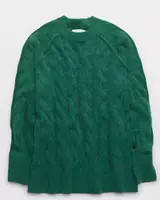 Aerie unREAL Cable Crew Sweater | Aerie