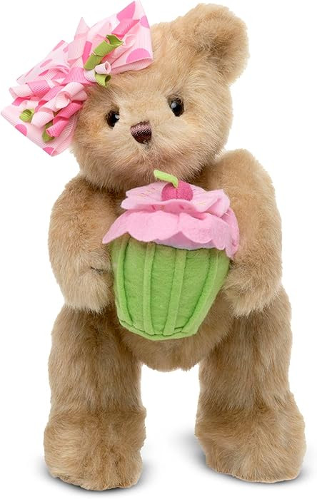 Bearington Casey Teddy Bear Cupcake Birthday Plush - 10" Brown Birthday Stuffed Animal with Soft ... | Amazon (US)