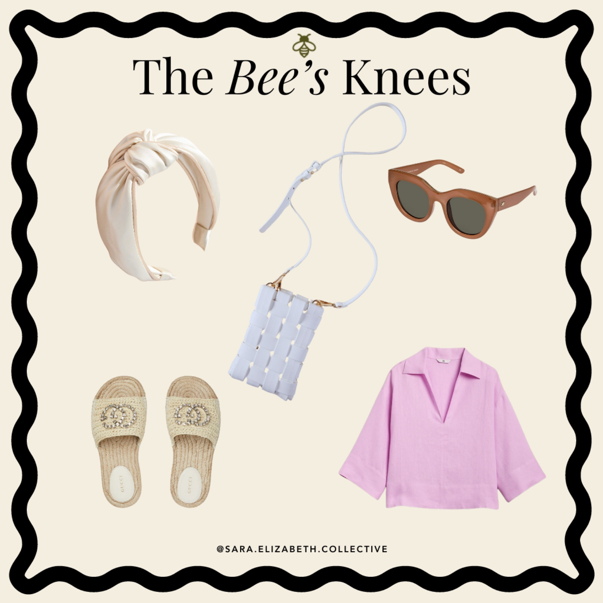 Linen top 
Headband 
Summer slides 
Chic sunglasses 
Phone crossbody bag 

#LTKStyleTip #LTKMidsize #LTKOver40