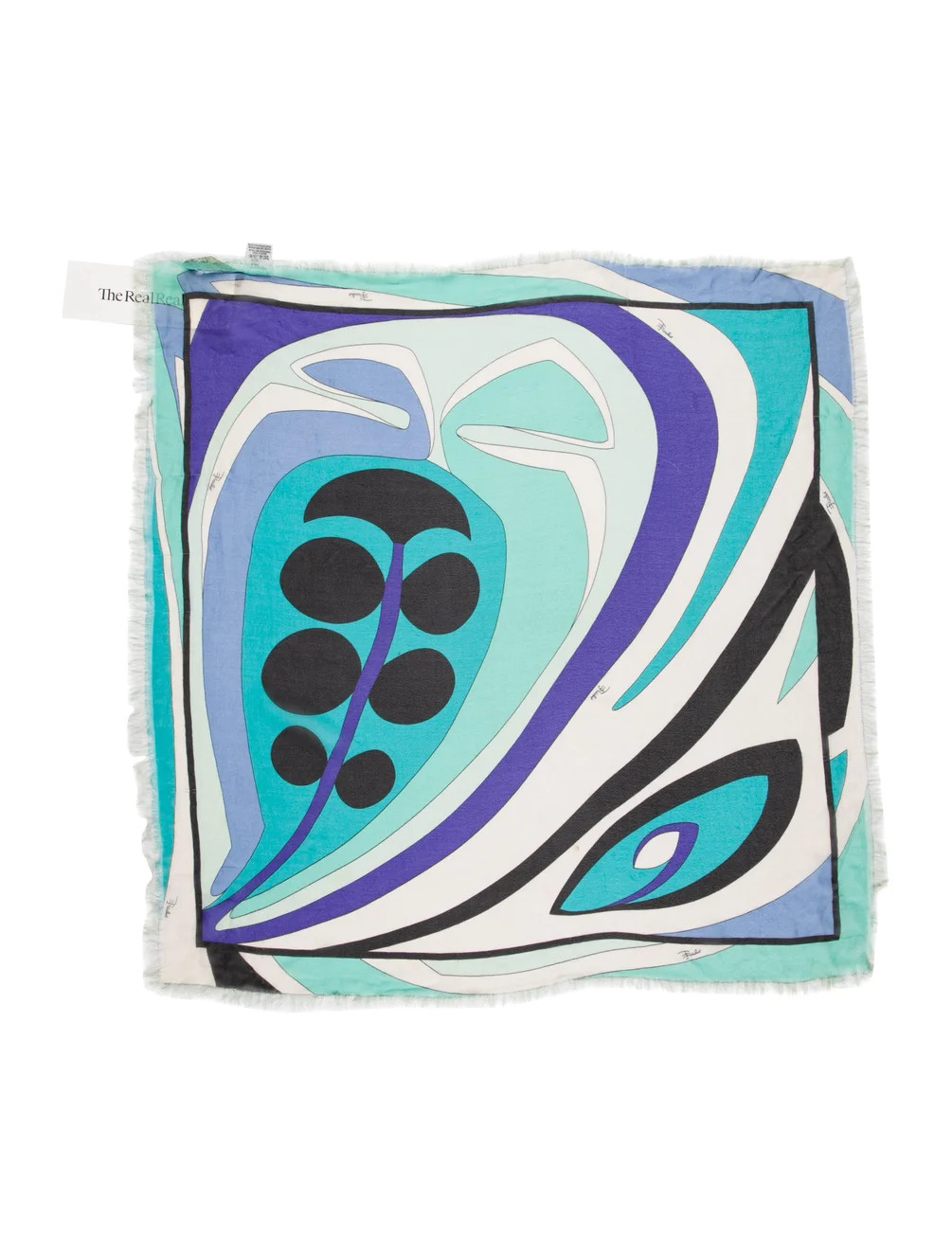 Emilio Pucci Silk Printed Scarf - Blue Scarves and Shawls, Accessories - EMI149009 | The RealReal | The RealReal