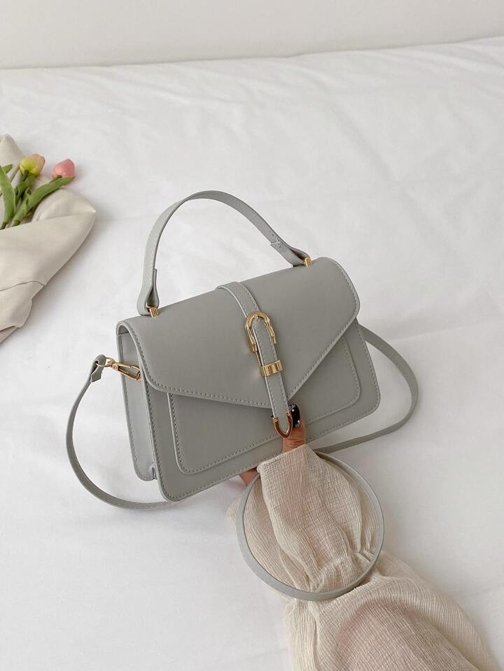 Quadratische Tasche mit Klappe | SHEIN