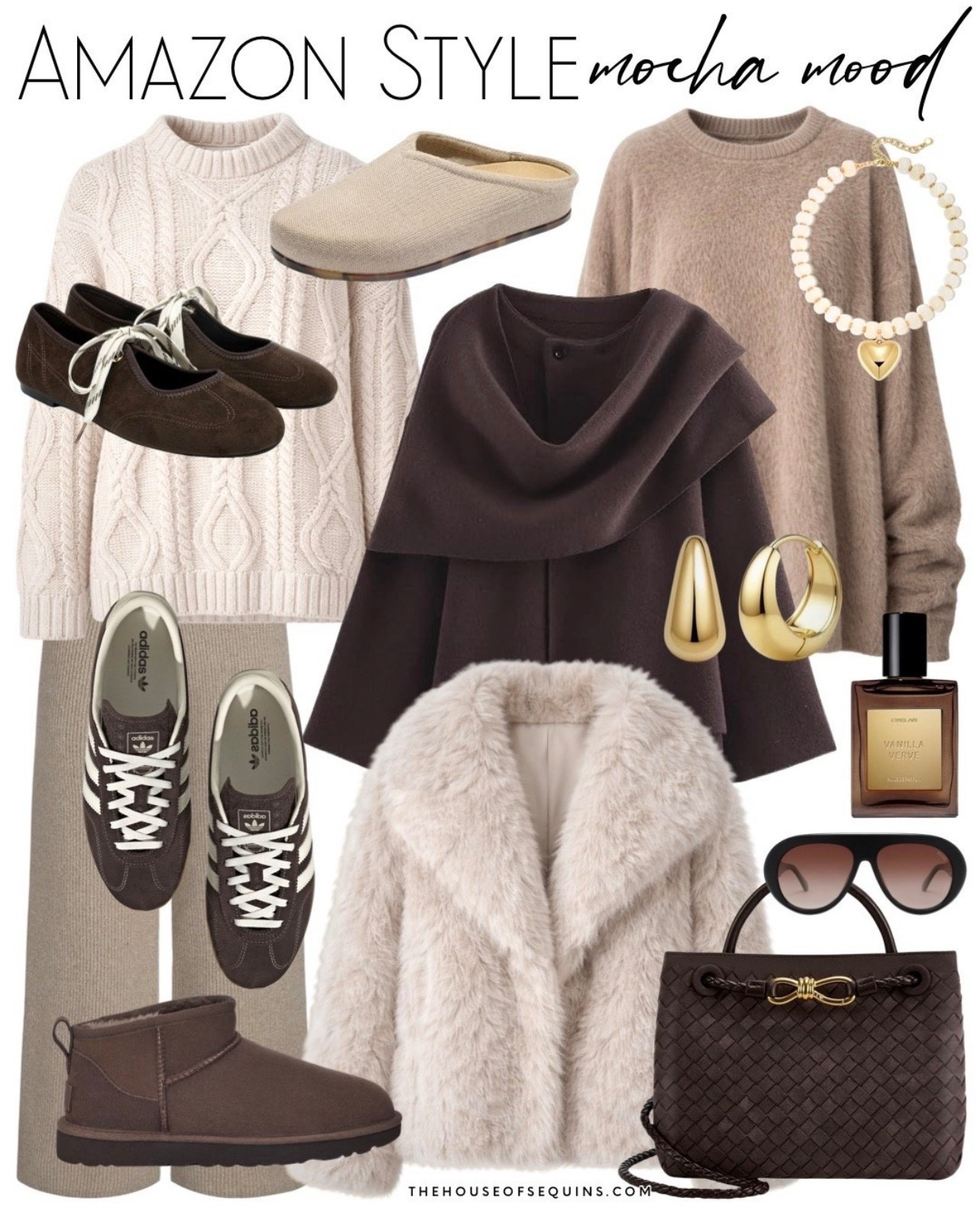 So Amazon winter outfit finds! Romantic knits, casual winter date night outfits, faux fur coat, cable knit sweater, scarf coat, adidas gazelle lo, Bottega bag look for less, beaded necklace, Rothy’s mule slides chocolate brown flats and more! 

Follow my LTK @thehouseofsequins on the @shop.LTK app to view this post and get my exclusive app-only content!

#liketkit 
@shop.ltk
https://liketk.it/5Rl5V

Follow my LTK @thehouseofsequins on the @shop.LTK app to view this post and get my exclusive app-only content!

#liketkit #LTKootd #LTKgrwm #LTKSaleAlert
@shop.ltk
https://liketk.it/5Rlaw