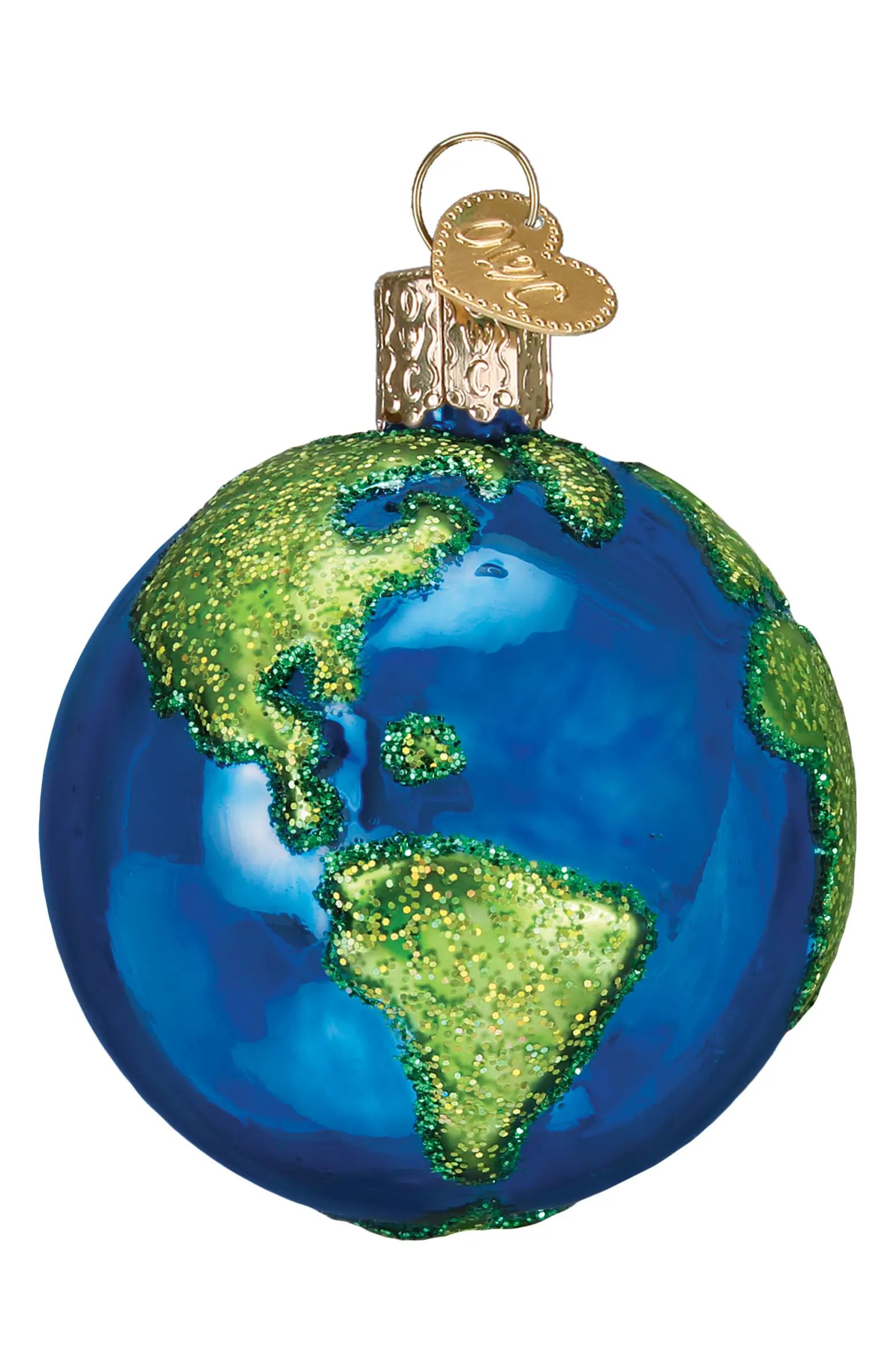 Planet Earth Glass Ornament | Nordstrom