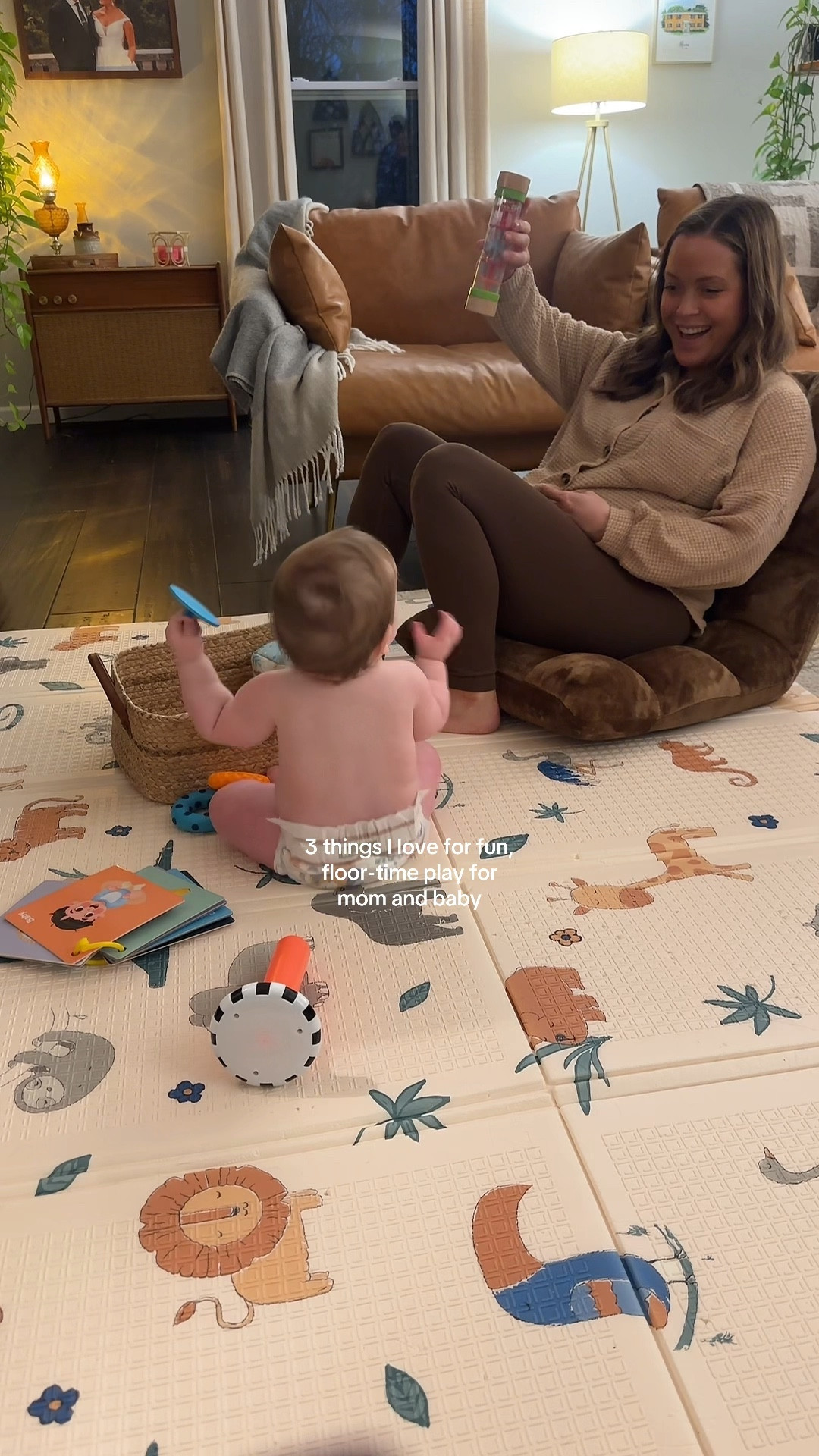 a good play mat, floor chair, and a basket full of toys! 👏🏼

#LTKKids #LTKHome #LTKBaby