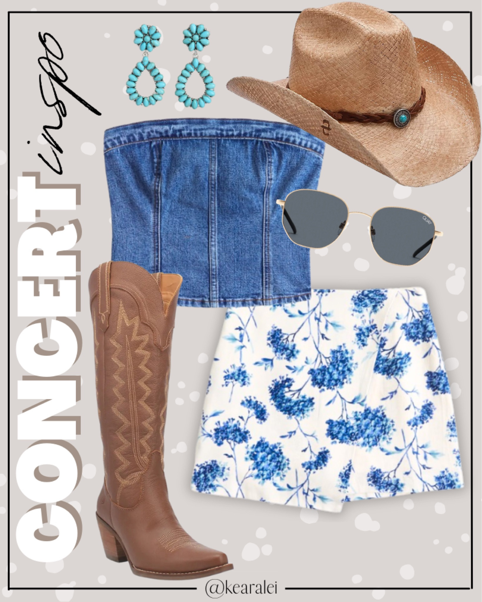 Country concert outfit festival outfits Nashville outfit denim tube top corset strapless sleeveless shirt denim vest with white and blue floral mini skirt and tall brown leather cowboy boots cowgirl boot tall boots straw cowgirl hat cowboy hats summer outfit fair rodeo carnival Nordstrom Amazon 
.
Work dress outfits wedding guest dresses teacheroutfit workwear red maroon floral dress with beige ivory leather jacket and tall knee high beige boots taupe quilted purse || #Abercrombie #amazon #nordstrom
.
.
teacher outfits, business casual, casual outfits, neutrals, street style, Midi skirt, Maxi Dress, Swimsuit, Bikini, Travel, skinny Jeans, Puffer Jackets, Concert Outfits, Cocktail Dresses, Sweater dress, Sweaters, cardigans Fleece Pullovers, hoodies, button-downs, Oversized Sweatshirts, Jeans, High Waisted Leggings, dresses, joggers, fall Fashion, winter fashion, leather jacket, Sherpa jackets, Deals, shacket, Plaid Shirt Jackets, apple watch bands, lounge set, Date Night Outfits, Vacation outfits, Mom jeans, shorts, sunglasses, Disney outfits, Romper, jumpsuit, Airport outfits, biker shorts, Weekender bag, plus size fashion, Stanley cup tumbler, Work blazers, Work Wear, workwear

boots booties take over the knee, ankle boots, Chelsea boots, combat boots, pointed toe, chunky sole, heel, sneakers, slip on shoes, Nike, adidas, vans, dr. marten’s, ugg slippers, golden goose, sandals, high heels, loafers, Birkenstock Birkenstocks, 

Wedding Guest Dresses, Bachelorette Party, White Dresses, bridesmaid dresses, cocktail dress, Bridal shower dress, bride, wedding guest outfit

Target, Abercrombie and fitch, Amazon, Shein, Nordstrom, H&M, forever 21, forever21, Walmart, asos, Nordstrom rack, Nike, adidas, Vans, Quay, Tarte, Sephora 


#LTKSeasonal #LTKMidsize #LTKStyleTip