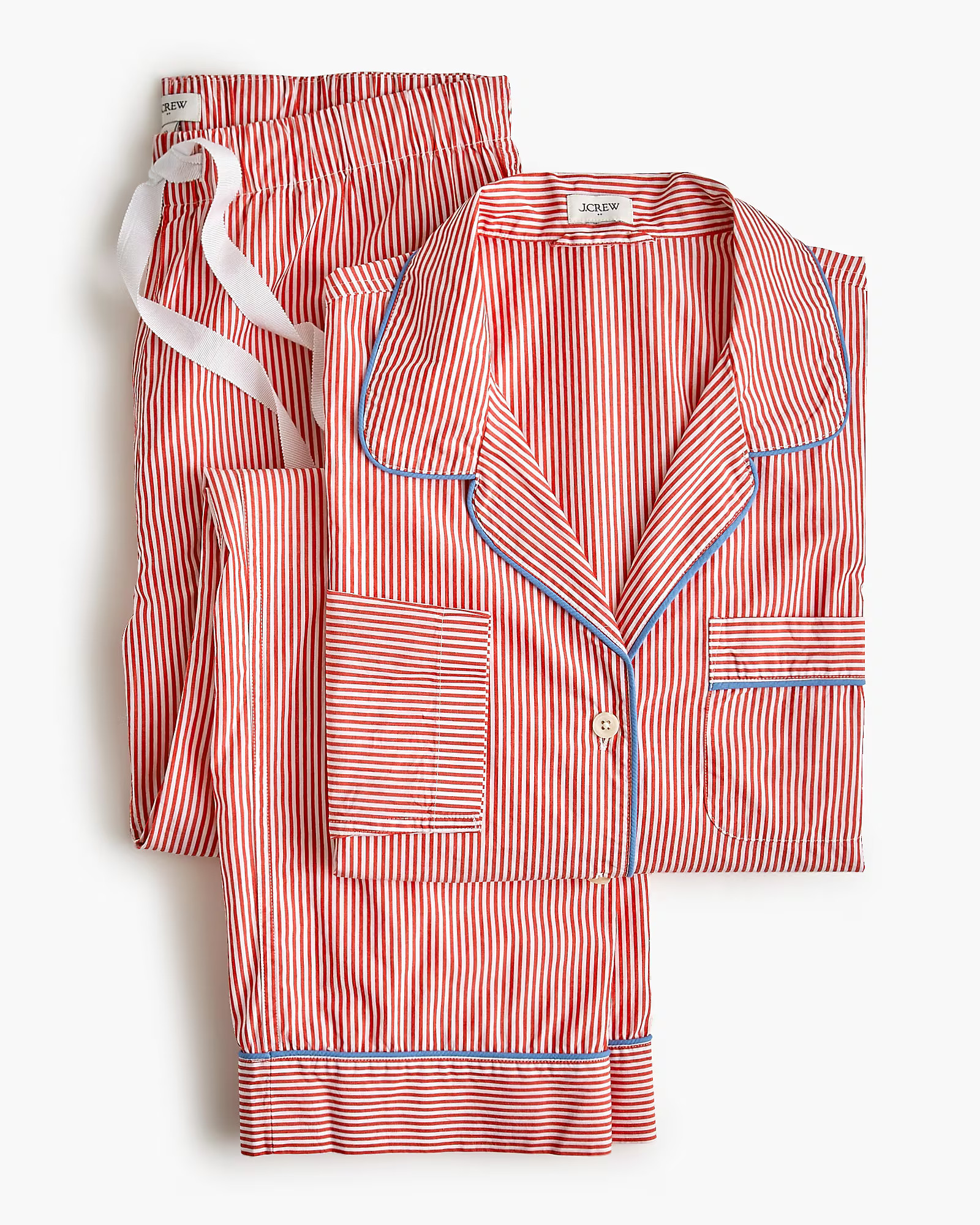 Long-sleeve cotton pajama set | J.Crew Factory