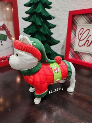 Christmas Westie West Highland White Dog Figurine Figure 5.5" NEW  | eBay | eBay US