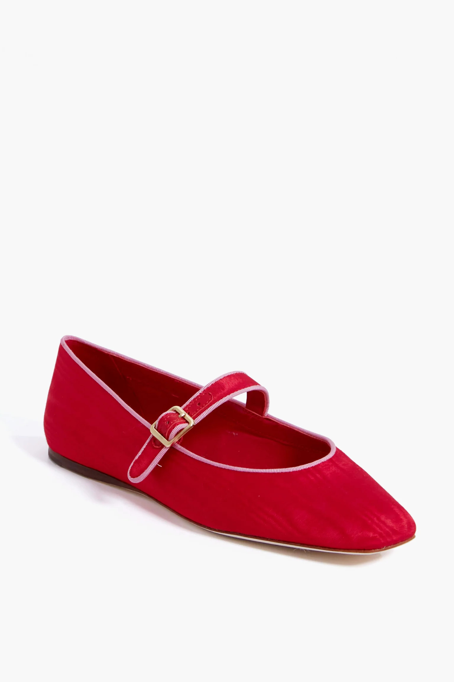 Red Moire Ginger Mary Jane Flat | Tuckernuck (US)