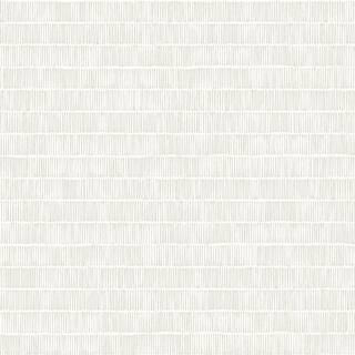 York Wallcoverings 56 sq.ft. .White Horizontal Hash Marks Wallpaper BW3812 | The Home Depot