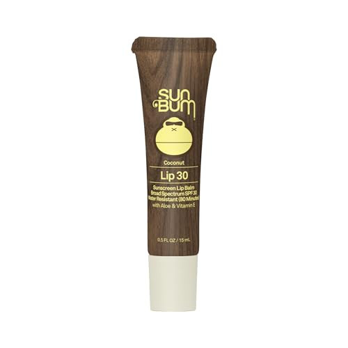 Sun Bum SPF 30 Sunscreen Coconut Lip Balm Sunscreen - Broad Spectrum Moisturizing with Aloe & Vitamin E - Hawaii 104 Act Compliant (Made Without Octinoxate & Oxybenzone) - 0.5 oz | Amazon (US)