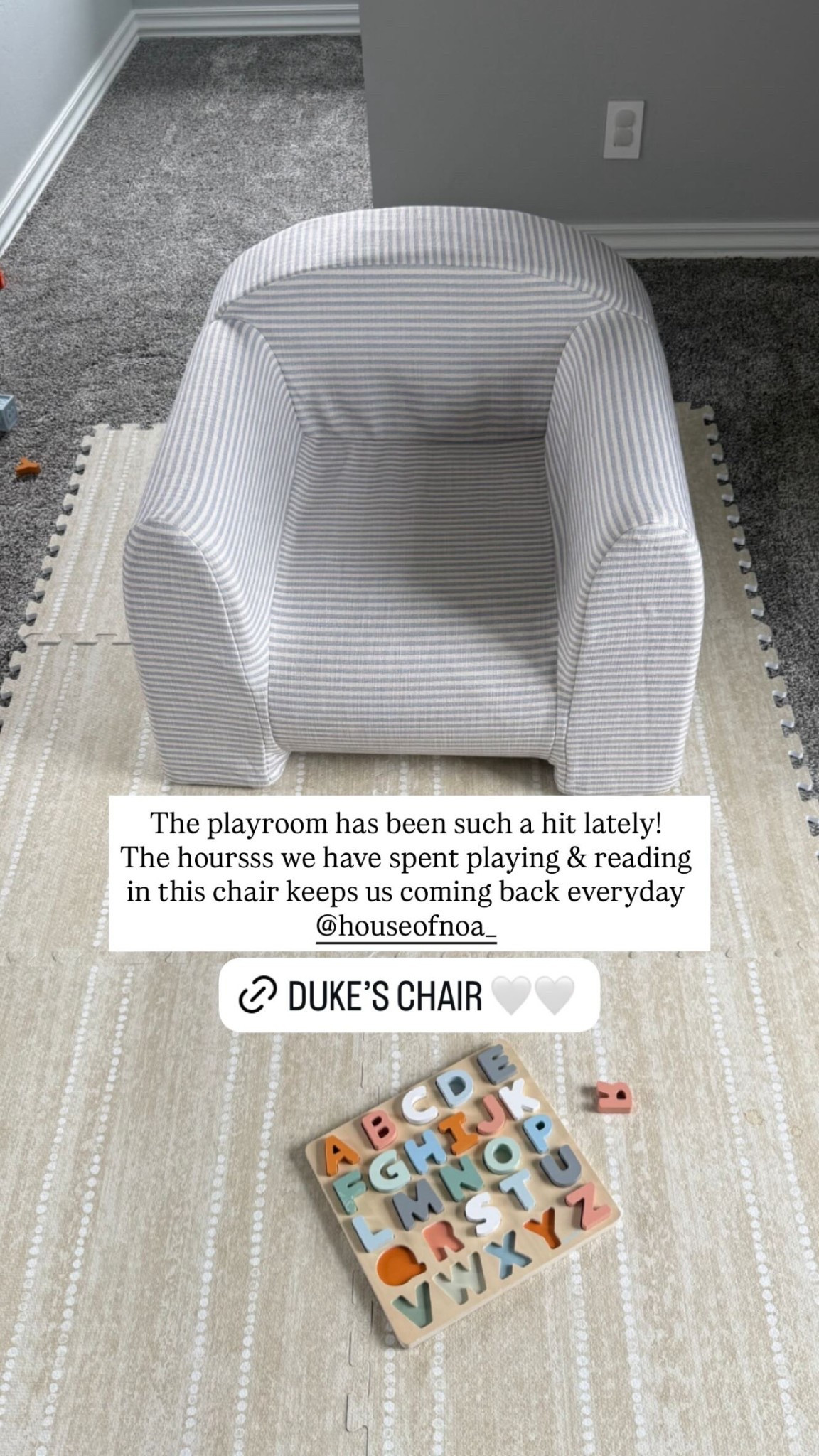 The playroom has been such a hit lately!

The hoursss we have spent playing & reading in this chair keeps us coming back everyday!

#LTKKids #LTKmomlife #LTKHome