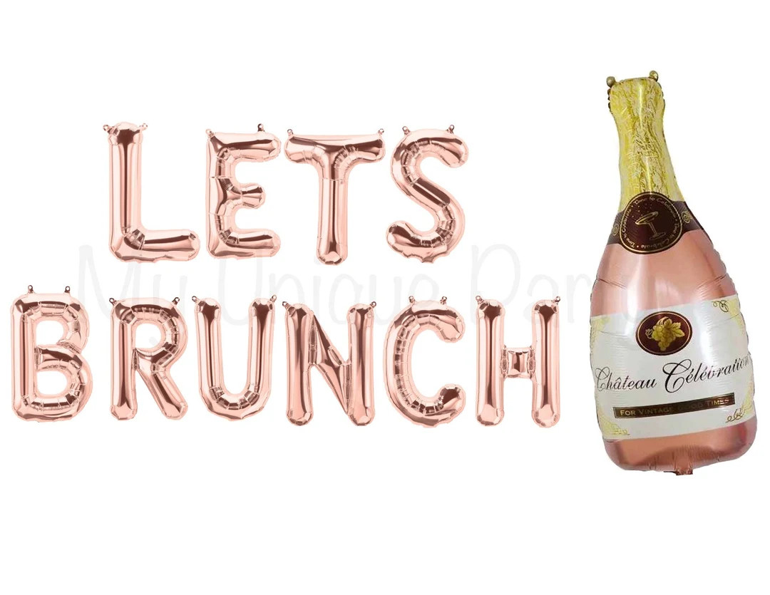 LETS BRUNCH Balloons Lets Brunch Banner Bridal Shower Brunch Baby Shower Brunch Bridal Brunch Cha... | Etsy (US)