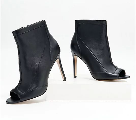 Charles David Peep Toe Bootie - Courter | QVC