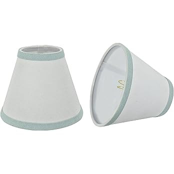 Aspen Creative 32044-2A Small Hardback Empire Shape Chandelier Clip-On Lamp Shade Set (2 Pack), T... | Amazon (US)