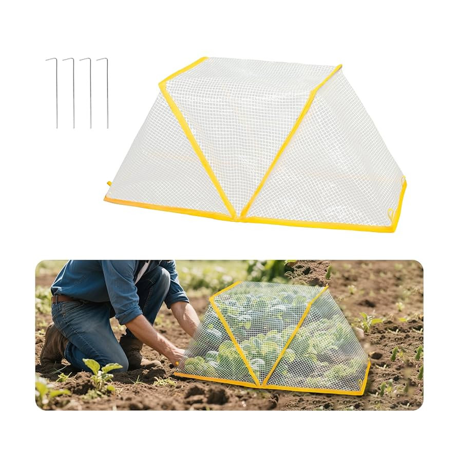 1Pcs Garden Row Accelerator Plants Cover, 32.2" X 13" X 14.1" Foldable Raised Garden Bed Cover, V... | Amazon (US)