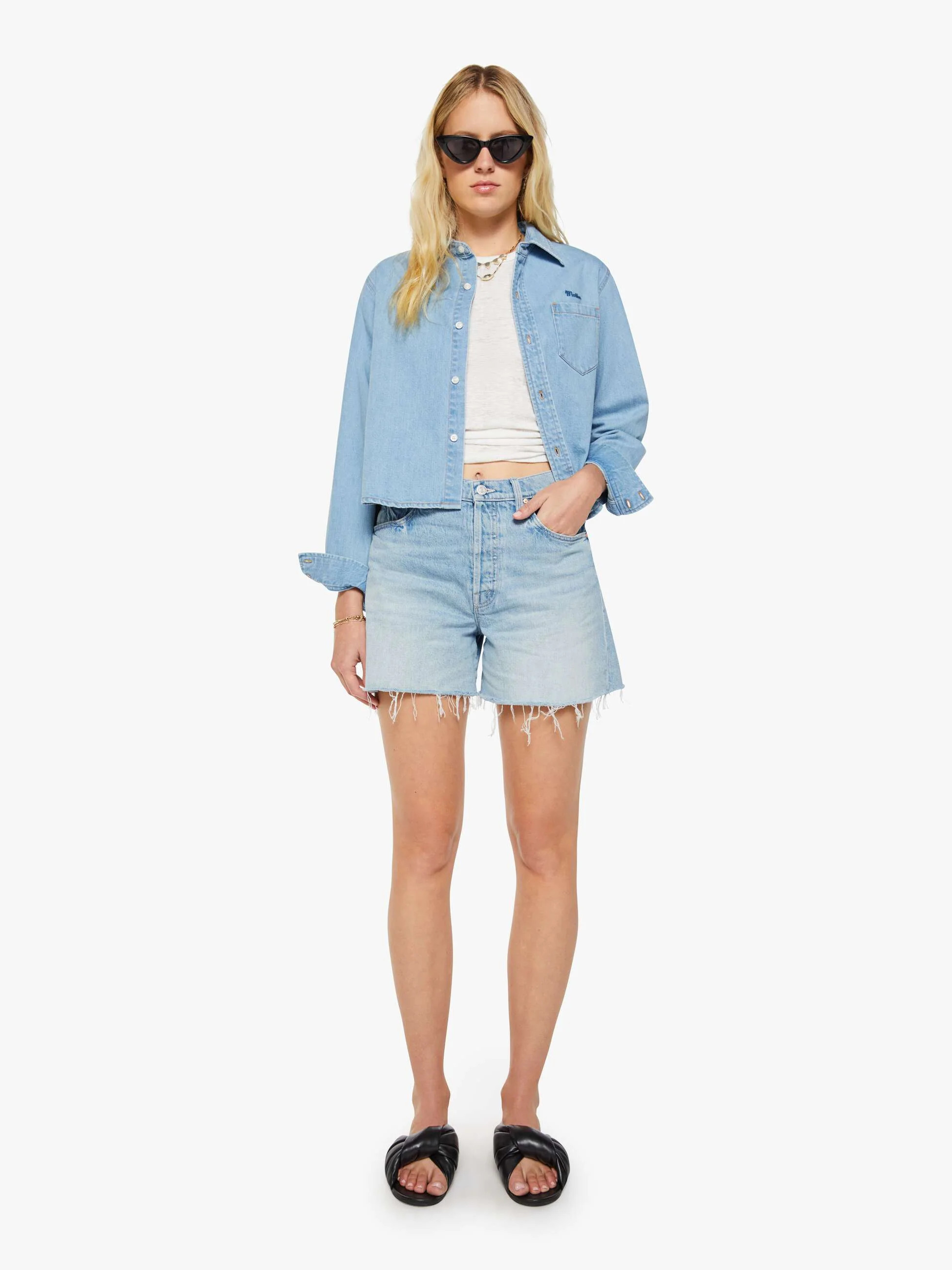 The Extra Mile Short Fray - Head Rush | Mother Denim