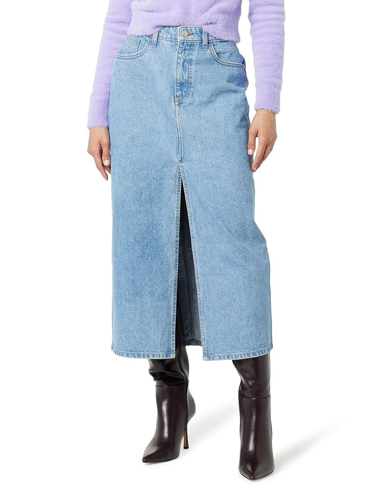 The Drop Women's Dixon Denim Column Skirt | Amazon (US)