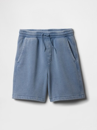 Kids Washed-Fleece Pull-On Shorts | Gap Factory