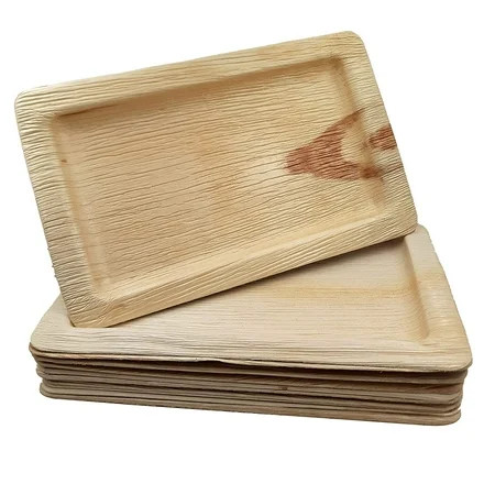 Dtocs Palm Leaf Plate 7x11 Inch Platter Serving Tray [50 Count] | Walmart (US)