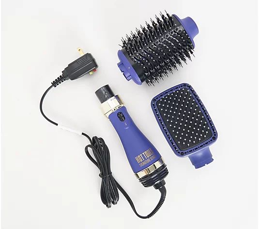 Hot Tools Pro Signature One Step Blowout Brush w/ Paddle Brush - QVC.com | QVC