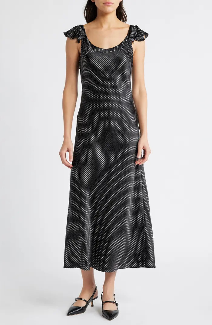 Agoura Dot Silk Maxi Dress | Nordstrom Rack