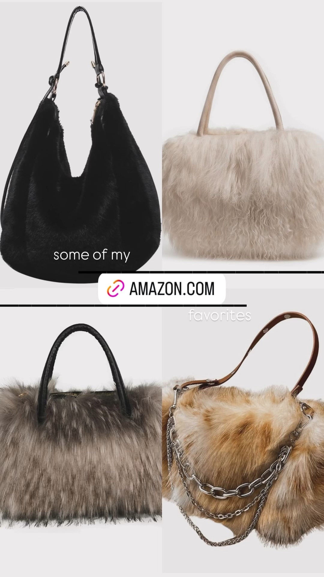 My Amazon Faux Fur Bag Favorites👜