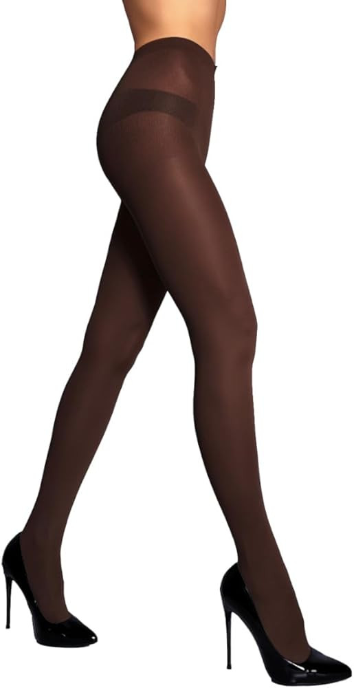 Charm and Attitude Soft Opaque Tights for Women | Warm Pantyhose Stockings | Colored Nylons - Mad... | Amazon (US)
