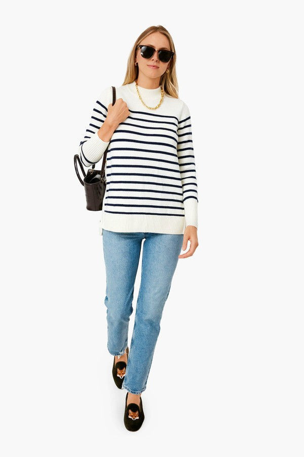Navy Stripe Bexley Sweater | Tuckernuck (US)