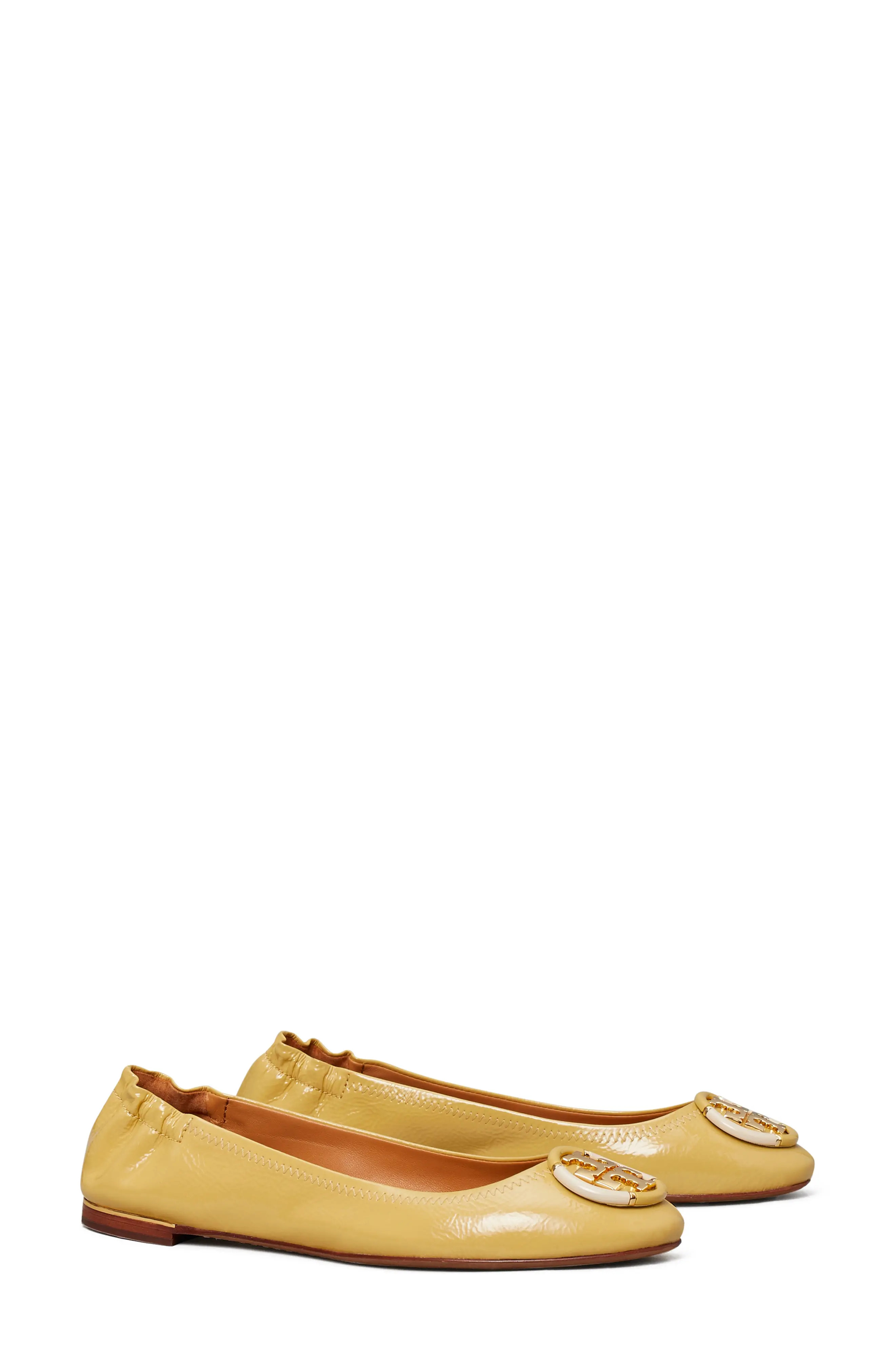 Women's Tory Burch Multi Logo Ballet Flat, Size 6 M - Yellow | Nordstrom