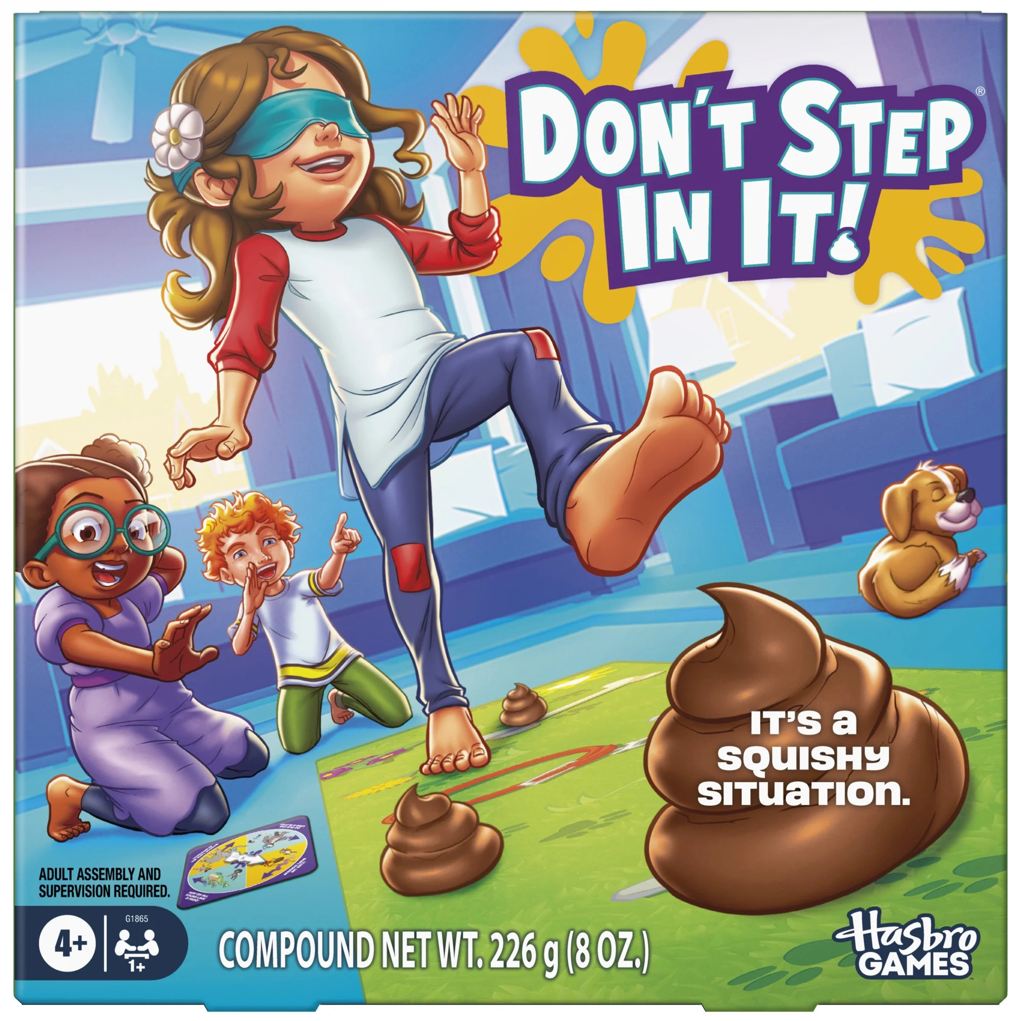 Don't Step in It! Preschool Game, Blindfolded, Poop Kids Game with Animal Moves Spinner for Kids,... | Walmart (US)