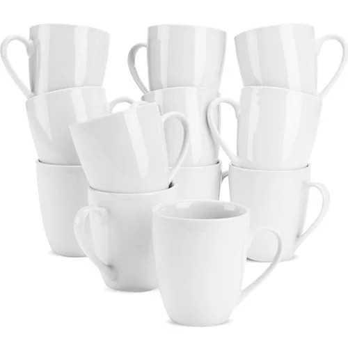 10 Strawberry Street Catering Pack 10 Oz. White Mugs, Set of 12 | Walmart (US)