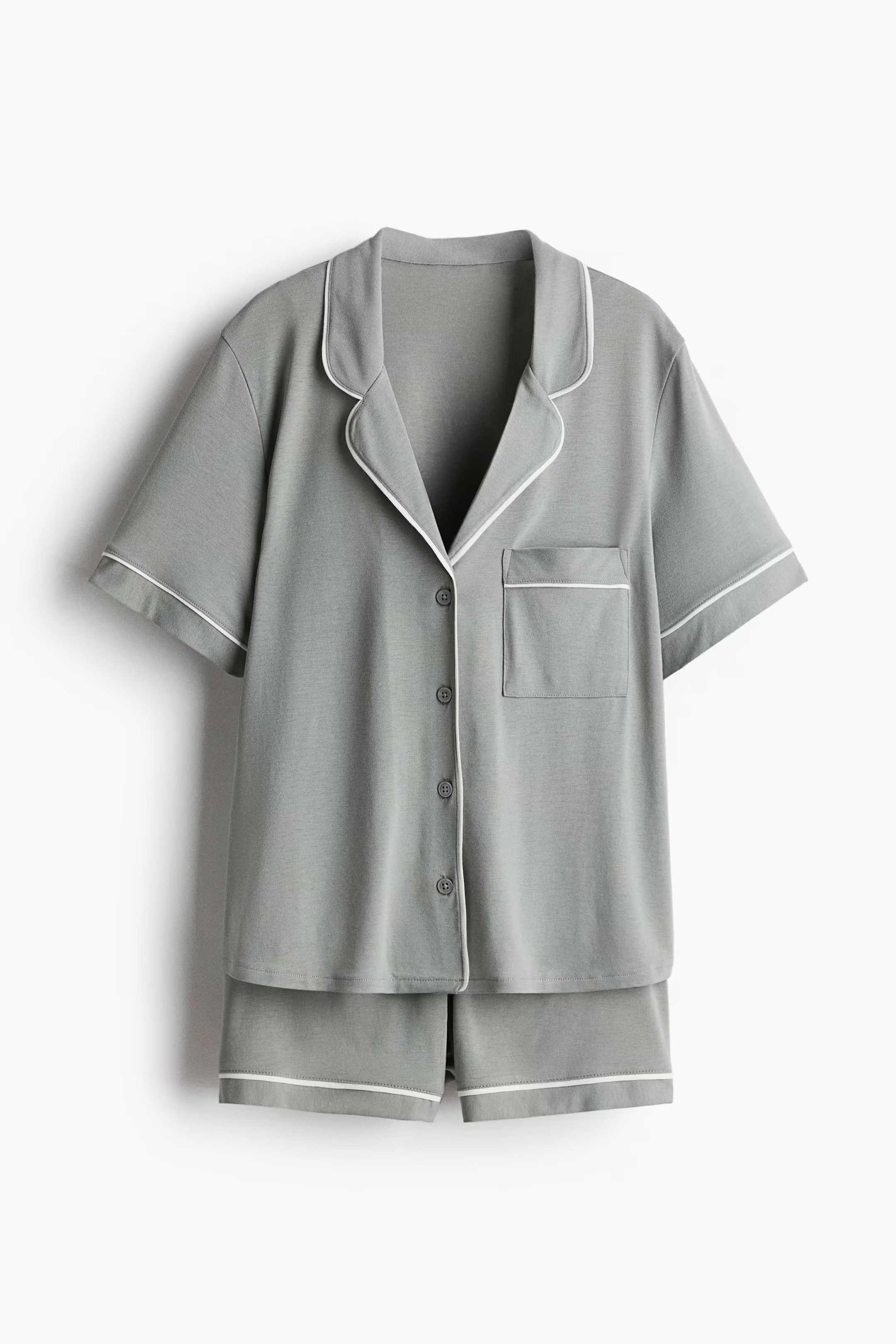 Pyjama shirt and shorts | H&M (UK, MY, IN, SG, PH, TW, HK)