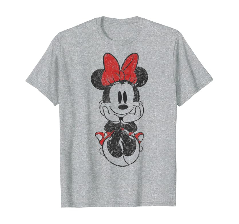 Disney Mickey And Friends Minnie Mouse Sitting T-Shirt | Amazon (US)