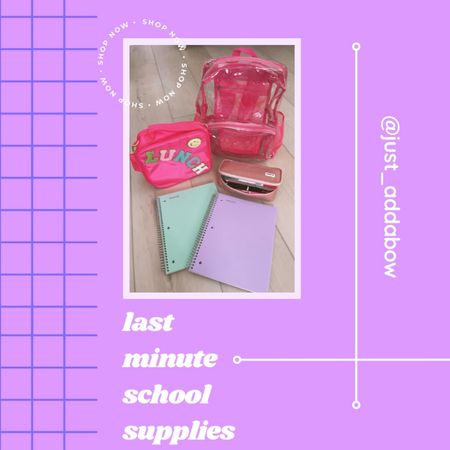 
Back to school list! Preppy patchwork lunchbox clear backpack spiral notebooks soft pencil box with compartments #founditonamazon #schoolsuppiles #pinkbackpack #pinklunchbox #justaddabow

#LTKitbag #LTKBacktoSchool #LTKkids