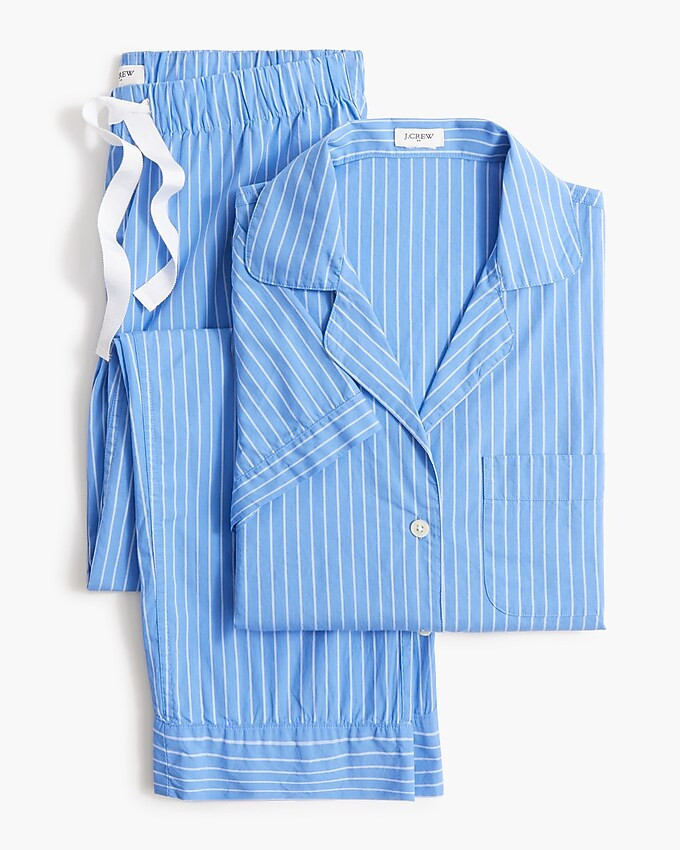 Cropped short-sleeve pant pajama set | J.Crew Factory