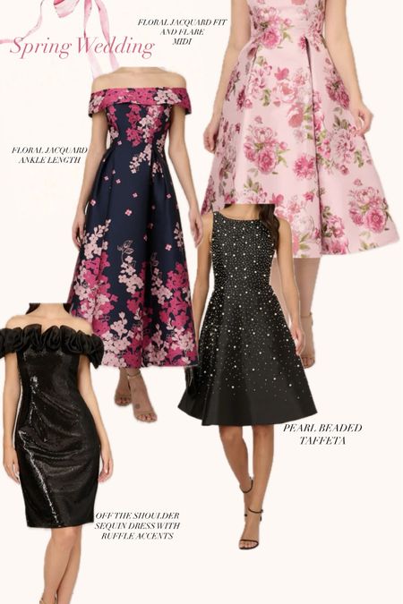 What to wear this spring and summer: wedding guest dress inspo 💕 


Perfect wedding, cocktail dress 
Spring wedding 
Summer wedddijg 
Prom dress 
Wedding guest look 
Floral dress 
Off the shoulder midi dress 

OFF THE SHOULDER SEQUIN DRESS WITH RUFFLE ACCENTS

PEARL BEADED TAFFETA dress 

FLORAL JACQUARD ANKLE LENGTH

FLORAL JACQUARD FIT AND FLARE

Pink dress 

#LTKmidsize #LTKparties #LTKwedding
