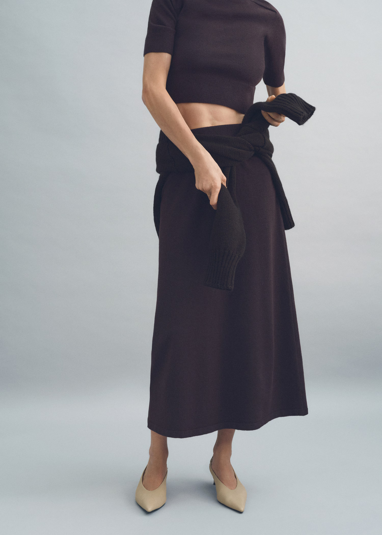 Ribbed midi skirt | Mango (US/MX/AU)