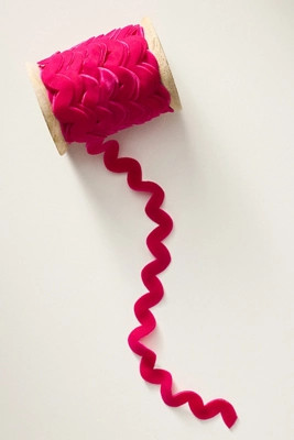 Velvet Rickrack Gift Ribbon | Anthropologie (US)