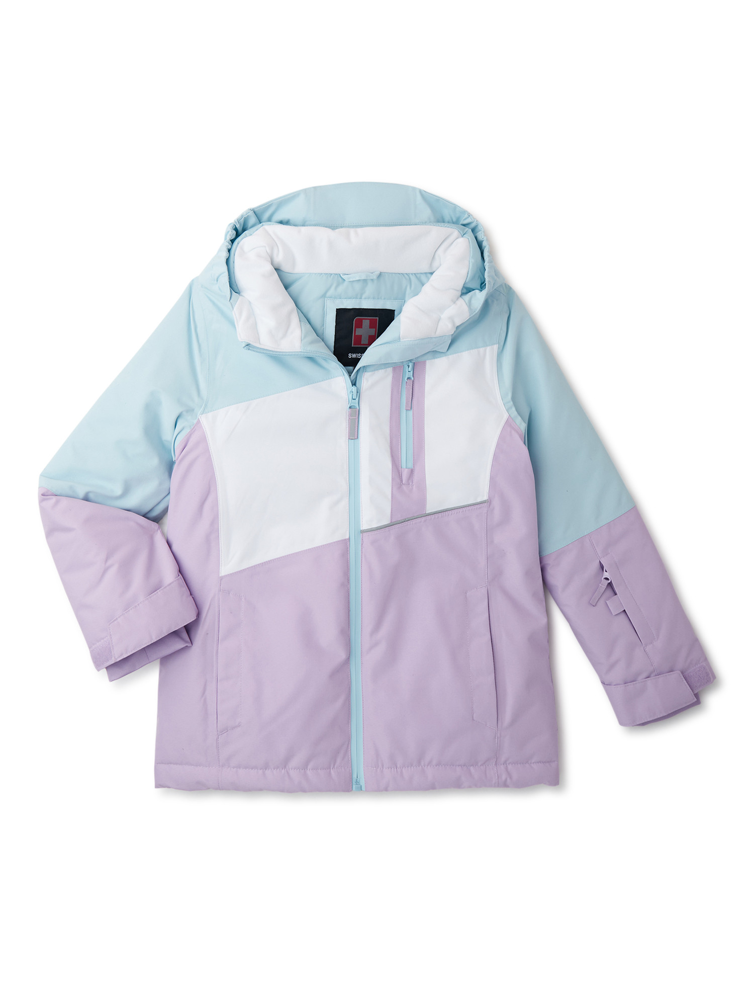 Swiss Tech Girls Waterproof Ski Jacket with Hood, Sizes 4-18 - Walmart.com | Walmart (US)