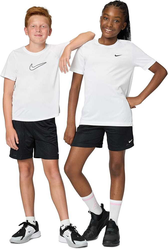 Amazon.com: Nike Kid's Multi Dri-Fit Mesh Shorts, Black/White, Medium: Clothing, Shoes & Jewelry | Amazon (US)