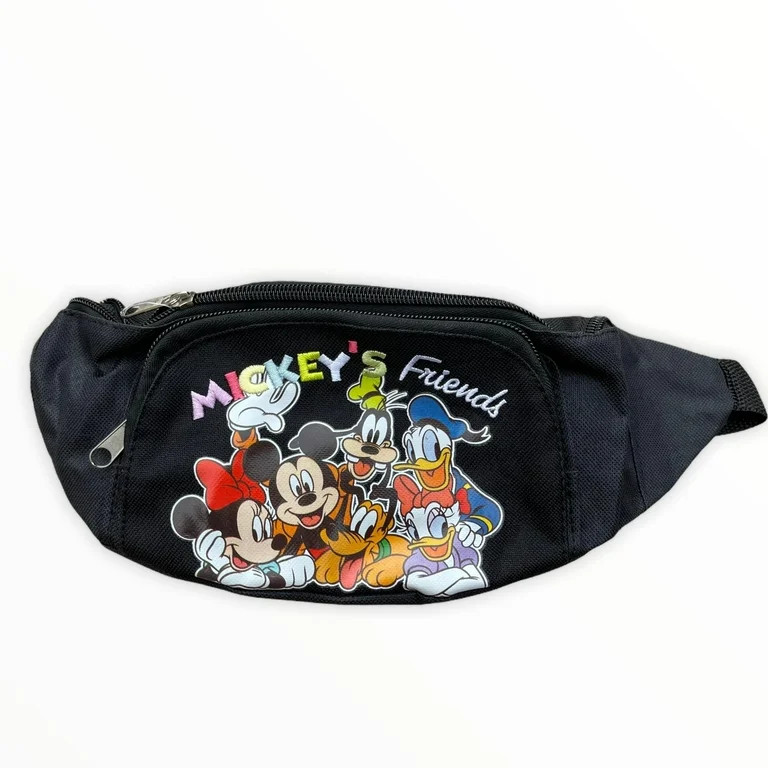 Disney Mickey and Friends Male Fanny Pack, Black | Walmart (US)