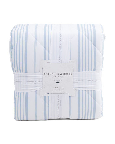 200Tc Jolly Stripe Comforter Set, Cotton/Polyester | TJ Maxx