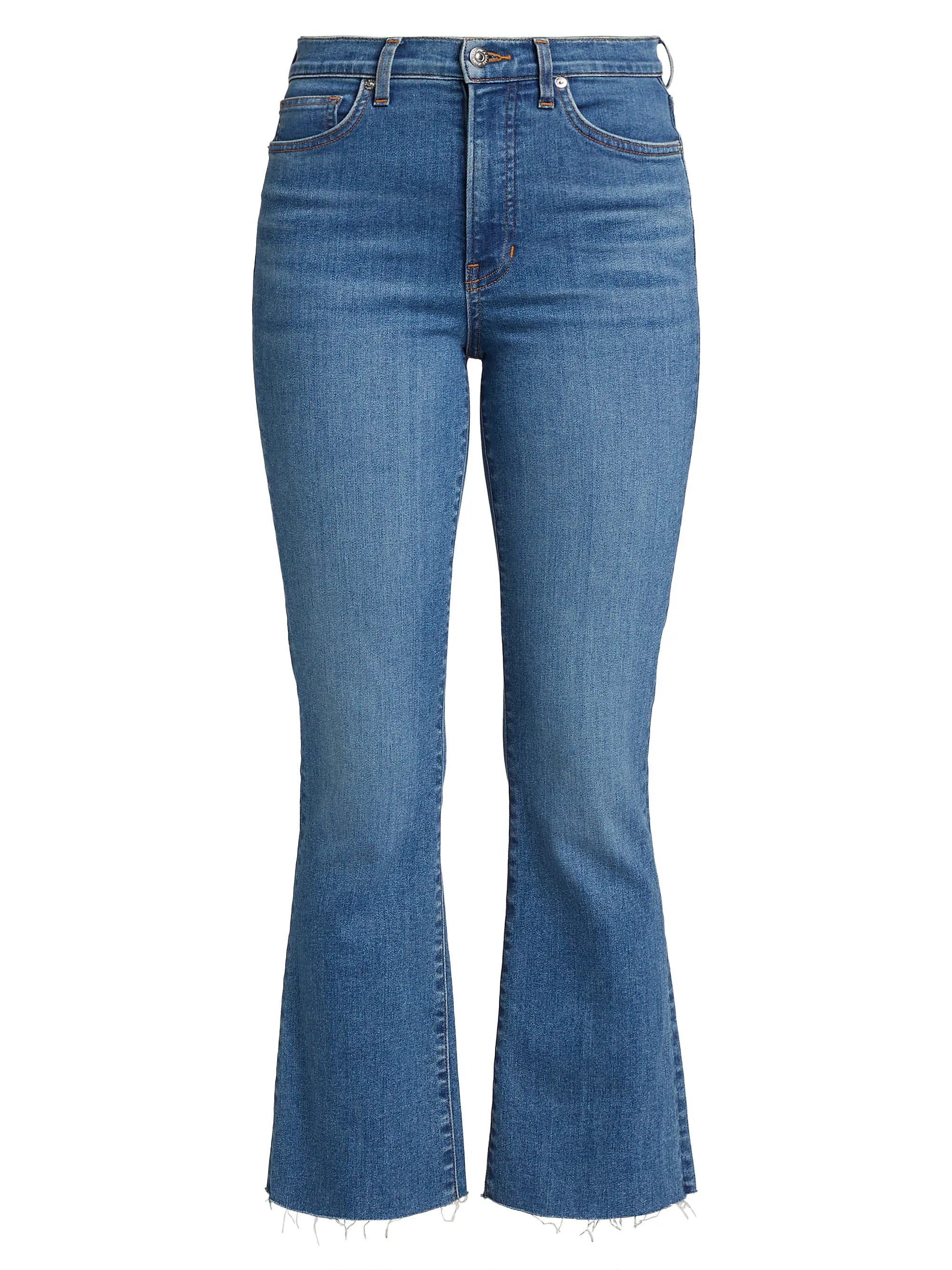 Carolina High-Rise Stretch Boot-Cut Jeans | Saks Fifth Avenue